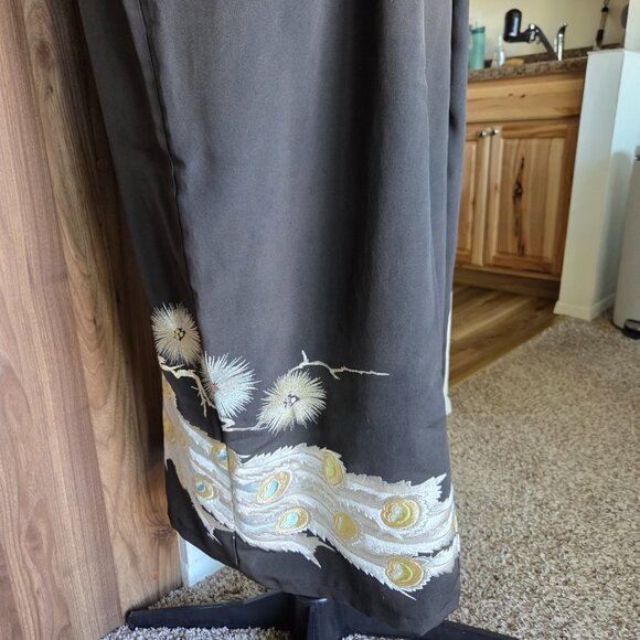 Handmade Recycled Kimono Dress 100% Silk - Picture 5 of 5